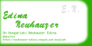 edina neuhauzer business card